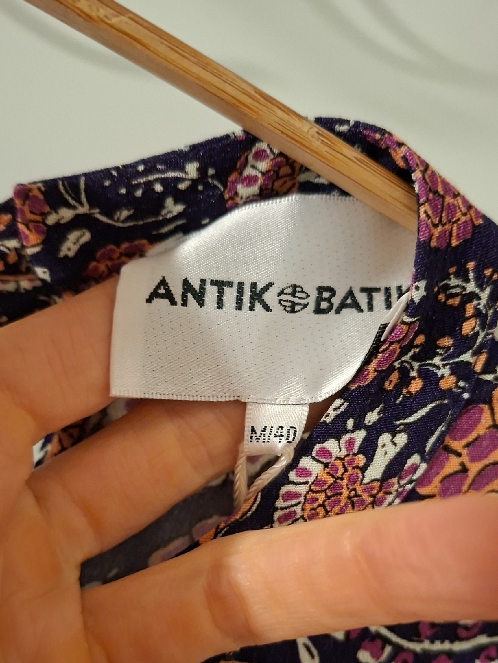 NWT Antik Batik Purple & Orange Handkerchief Hem Cut-out Accent Dress (Size M) - Picture 8 of 10